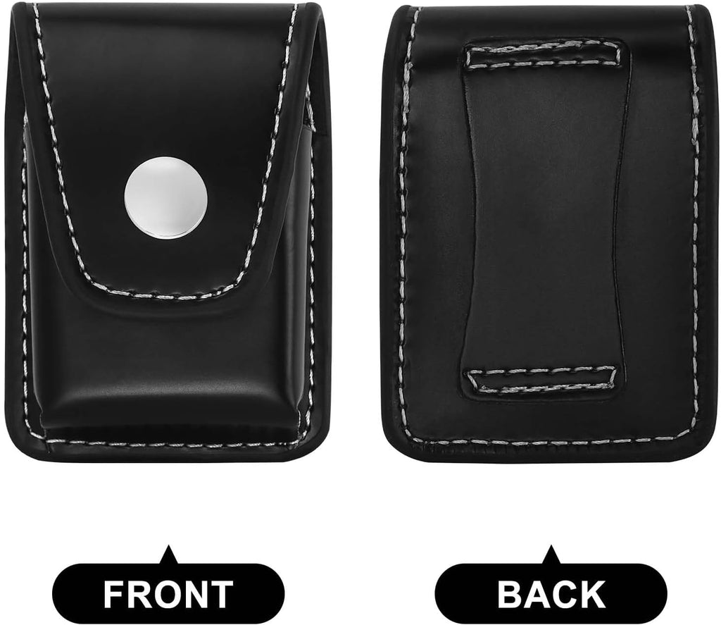 Lighter Case Only Compatible with Zippo,Flip Top Leather Lighter Pouch with Metal Buckle,Anti-Scratch Lighter Pouch with Belt Hole for Man and Woman