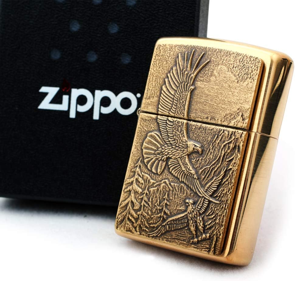 Personalized Groomsmen Zippo Lighter Perfect for Boyfriend, (Soaring Eagles)