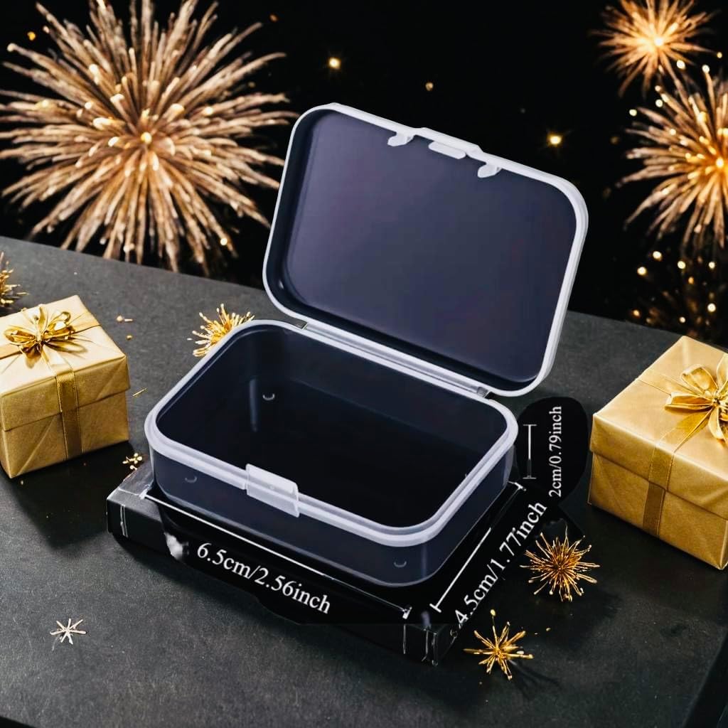 9 Pack Clear Plastic Storage Box for Zippo Lighter - Compact,Dustproof Case- Multi-Purpose Organizer for Lighter Dispaly Case Handmade Accessories,Scews,Pills,Jewelry - Travel-Friendly Mini Container