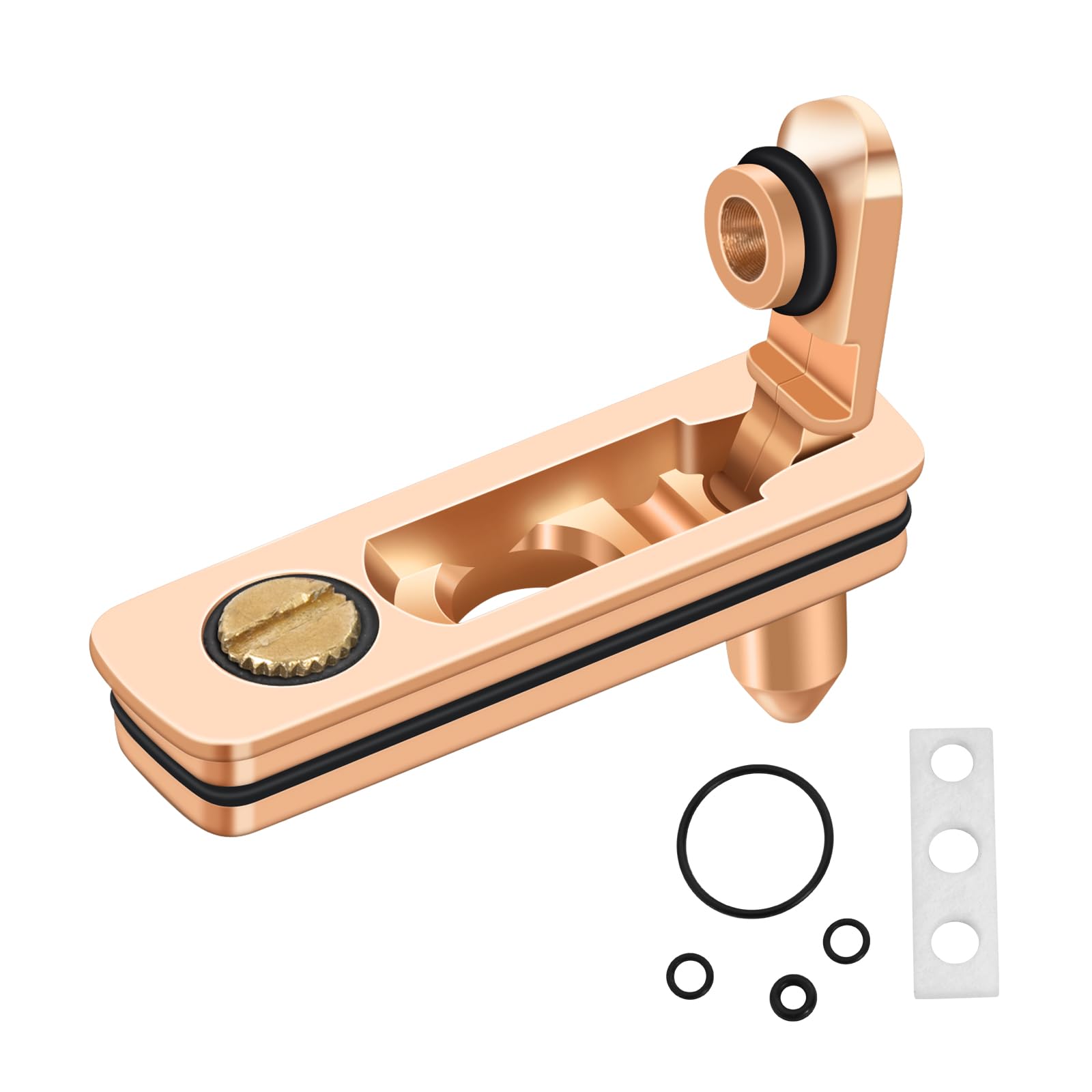 YUSUD Lighter Gasket Seal Compatible with Zippo, Metal Repair Kit with Cotton Felt Pad and Flint Slot, Lighter Fluid Anti-Evaporation Accessories for Lighter Insert, Replacement Parts