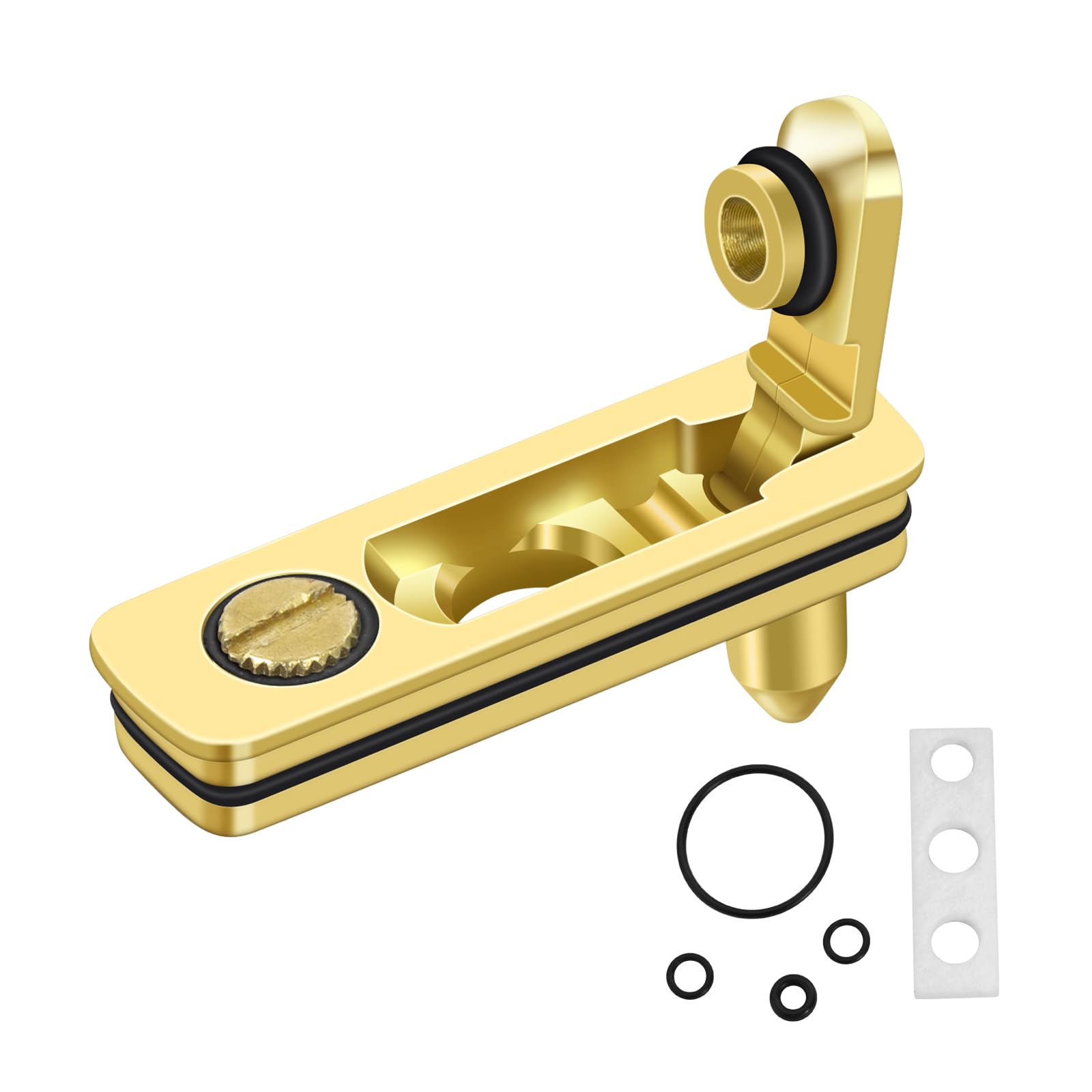 YUSUD Lighter Gasket Seal Compatible with Zippo, Metal Repair Kit with Cotton Felt Pad and Flint Slot, Lighter Fluid Anti-Evaporation Accessories for Lighter Insert, Replacement Parts