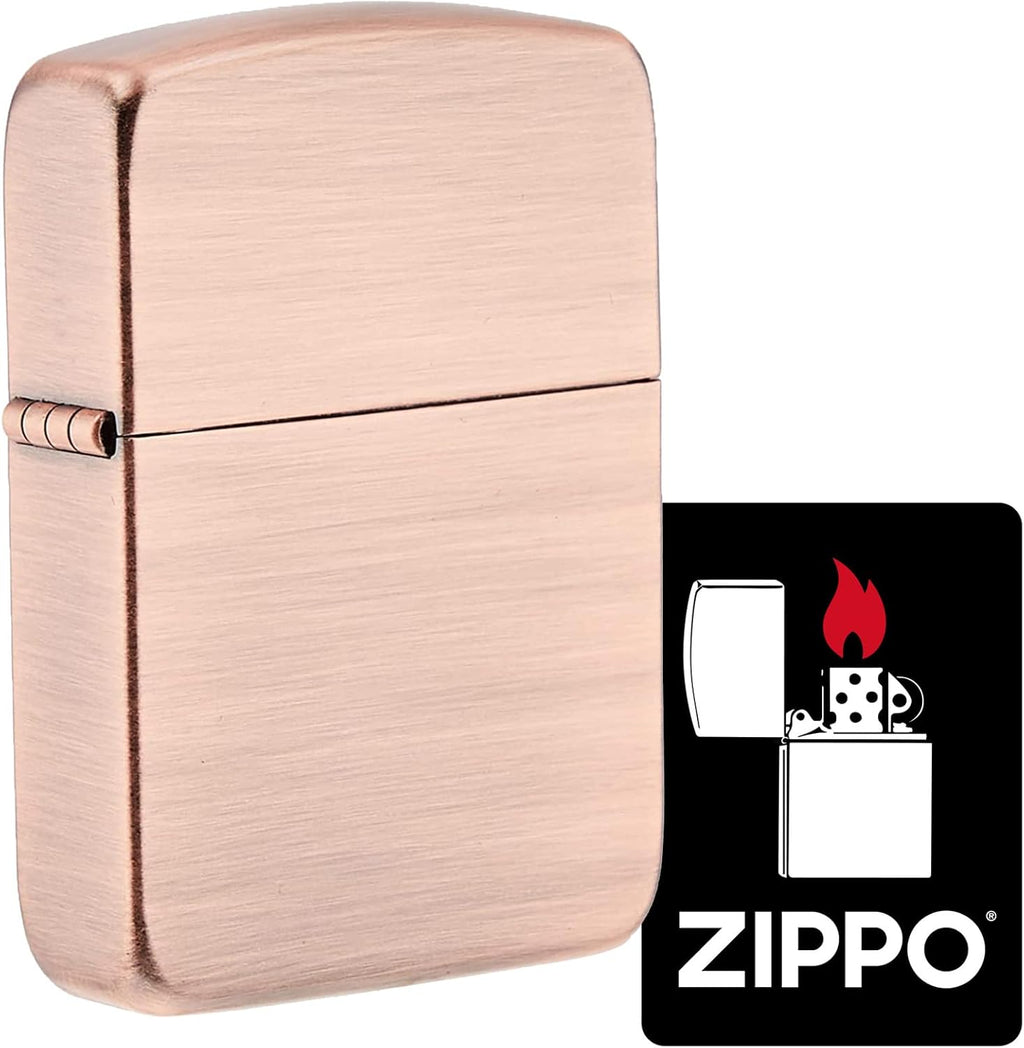 Zippo 1941-3 Windproof Brass Double Sided Lighter 1941 Replica with Special Sticker Copper