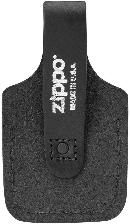 Zippo Black Lighter Pouch with Loop and Thumb Notch