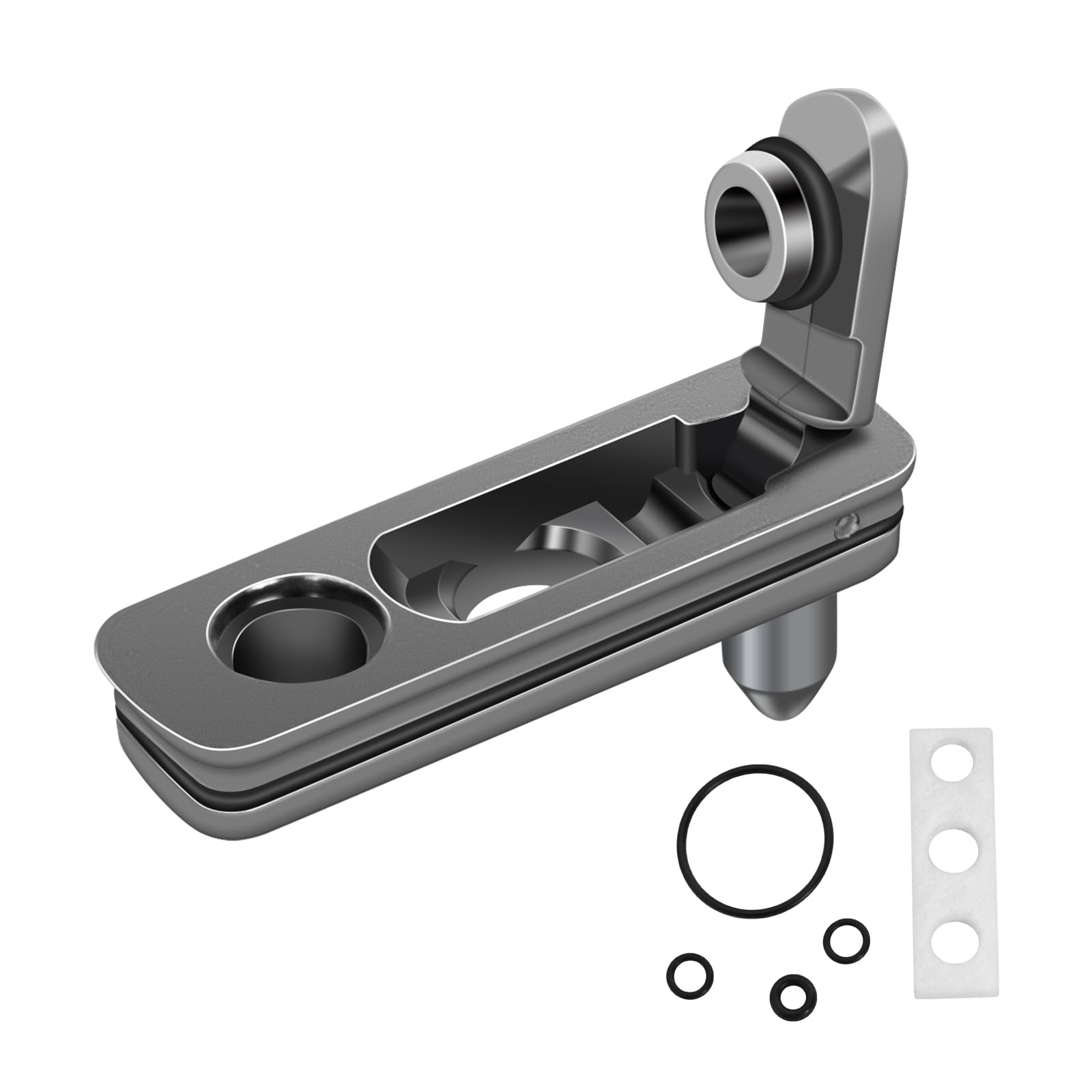 YUSUD Lighter Gasket Seal Compatible with Zippo, Metal Repair Kit with Cotton Felt Pad and Flint Slot, Lighter Fluid Anti-Evaporation Accessories for Lighter Insert, Replacement Parts