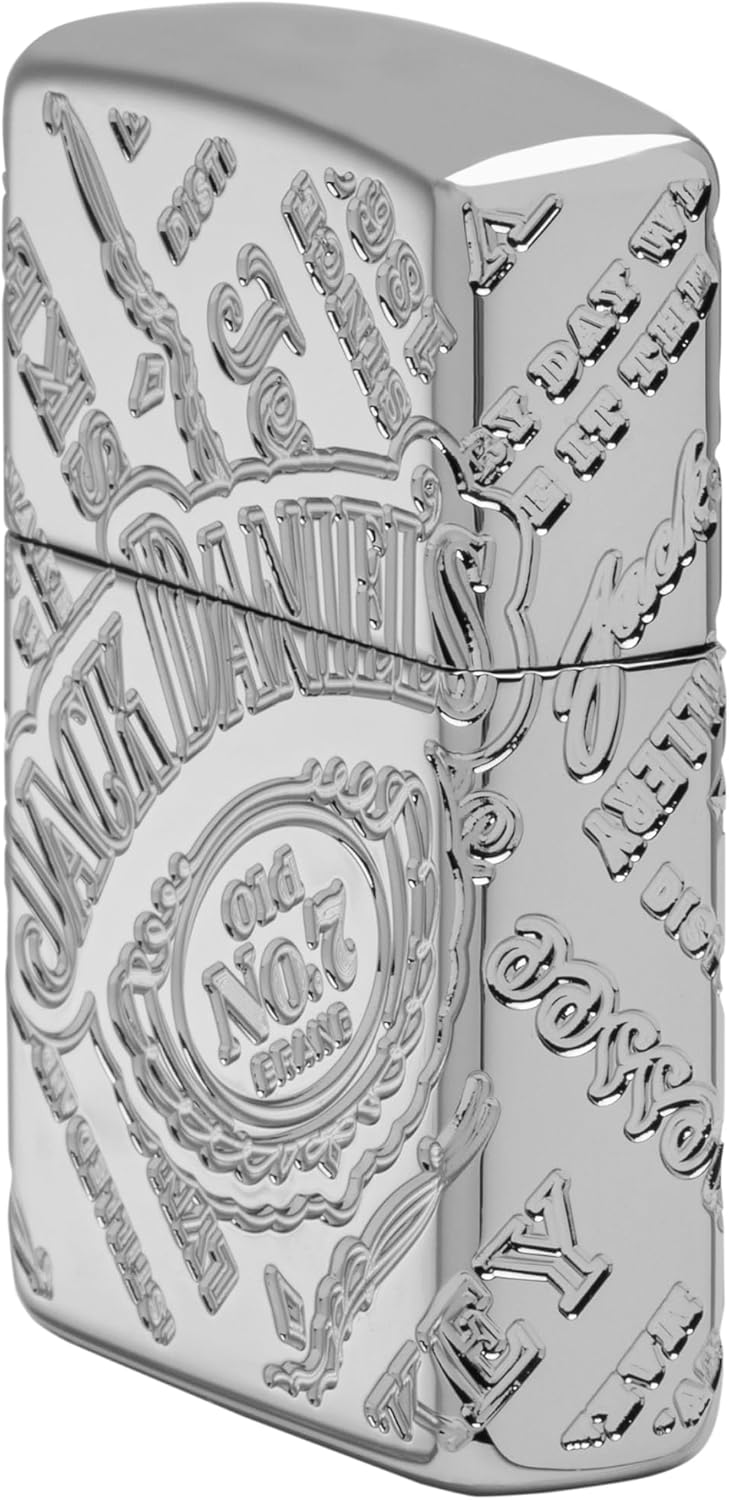Zippo Lighter: Armor Jack Daniel's MultiCut - High Polish Chrome 49869