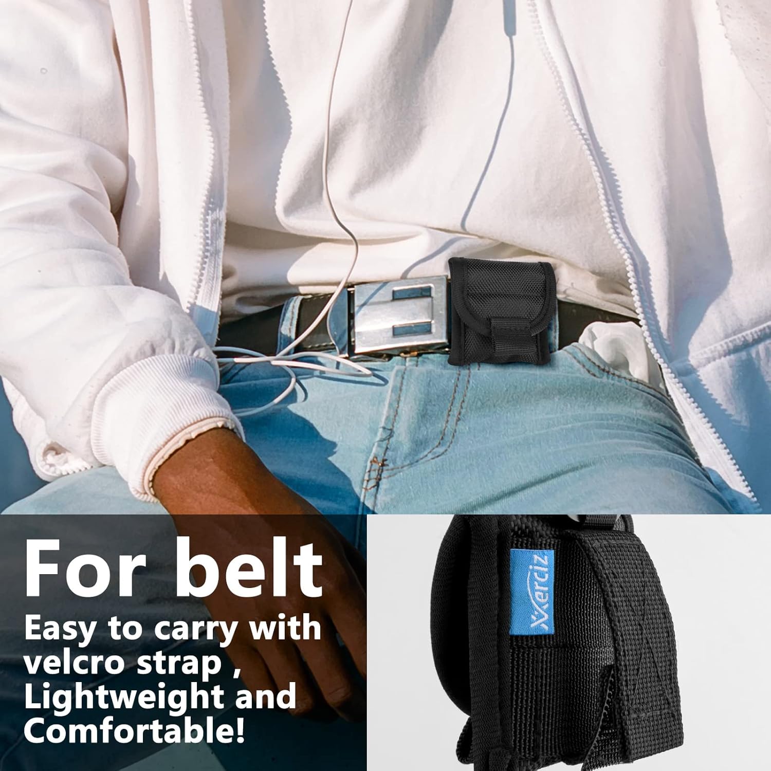 Xxerciz Lighter Pouch Nylon Lighter Holder with Belt Loop, Tactical Anti-Scratch Protective Storage Case Compatible with Zippo Lighters