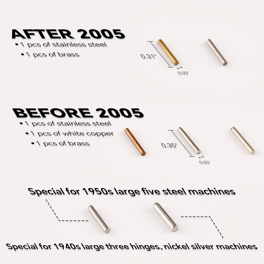 7 Metal Hinge Pins and 1 Remove Punch Lighter Repair Kit for Zippo Replacement Disassemble Lid Hinge Pin