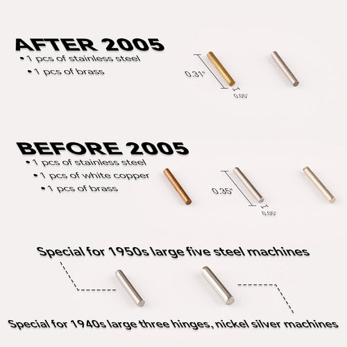 7 Metal Hinge Pins and 1 Remove Punch Lighter Repair Kit for Zippo Replacement Disassemble Lid Hinge Pin