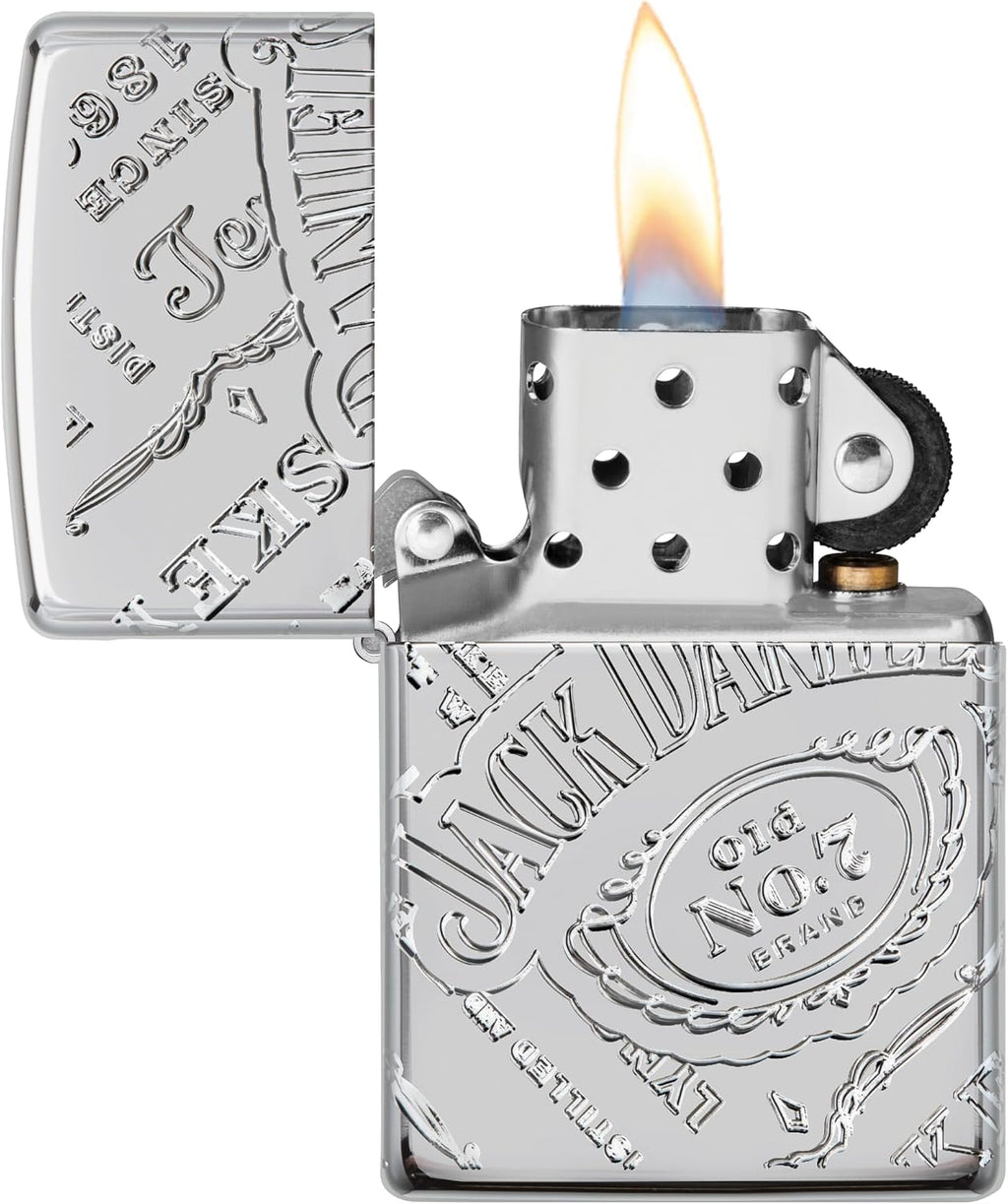 Zippo Lighter: Armor Jack Daniel's MultiCut - High Polish Chrome 49869