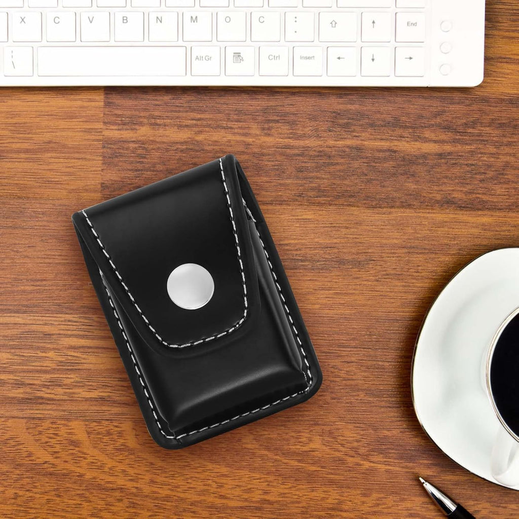 Lighter Case Only Compatible with Zippo,Flip Top Leather Lighter Pouch with Metal Buckle,Anti-Scratch Lighter Pouch with Belt Hole for Man and Woman