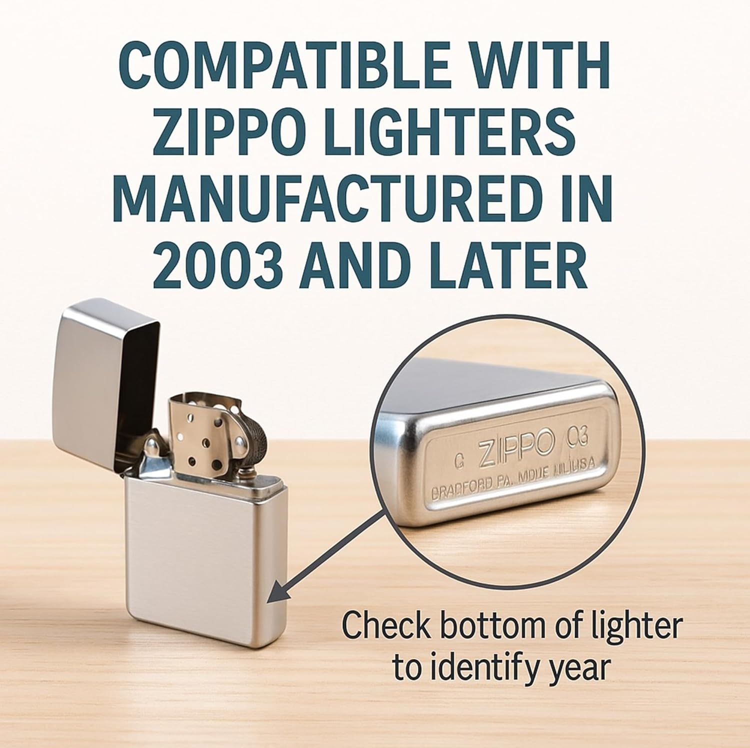 IN SELECT Hinge Pin Repair Kit Compatible with Zippo Lighter Manufactured in 2003 and Later Model- 5 Replacement Pins + 1 Precision Tool for Zippo Lighter Repair, Hinge Fix, and Restoration