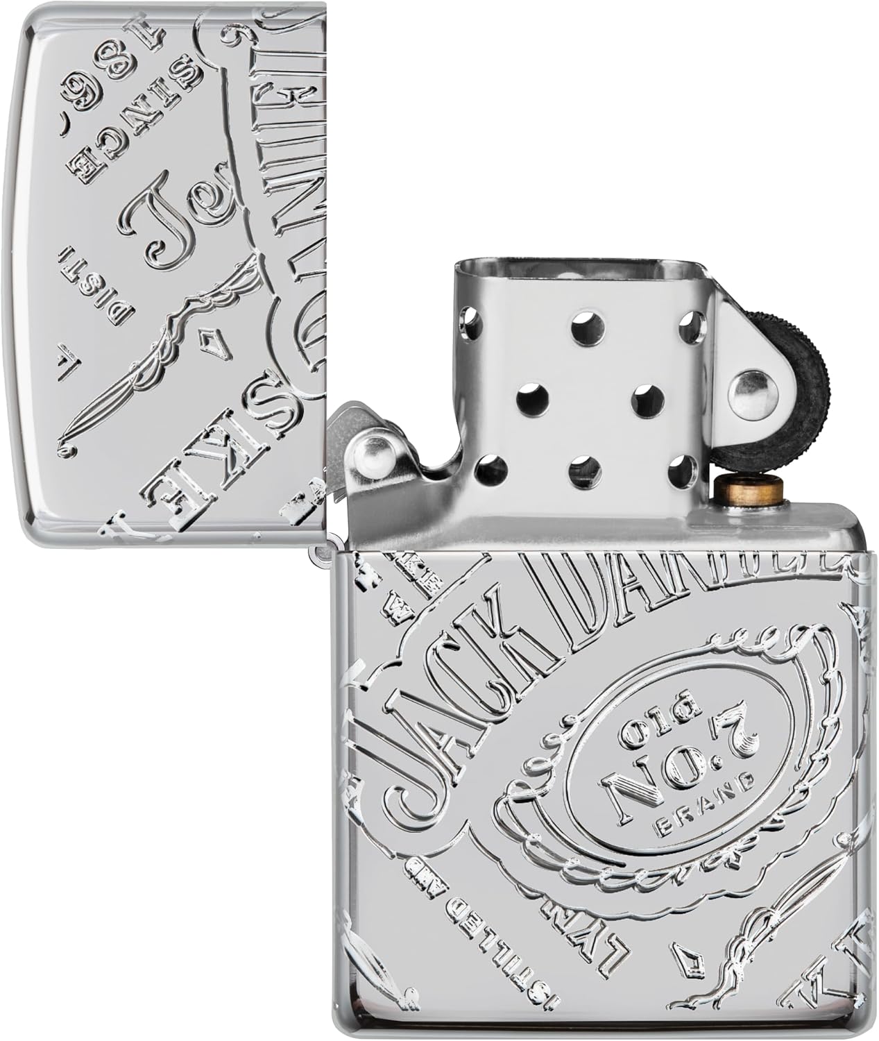 Zippo Lighter: Armor Jack Daniel's MultiCut - High Polish Chrome 49869