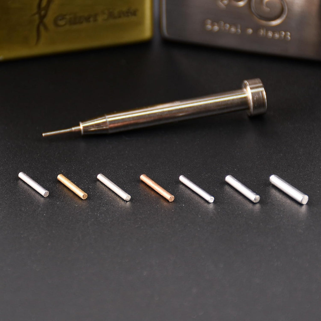 7 Metal Hinge Pins and 1 Remove Punch Lighter Repair Kit for Zippo Replacement Disassemble Lid Hinge Pin