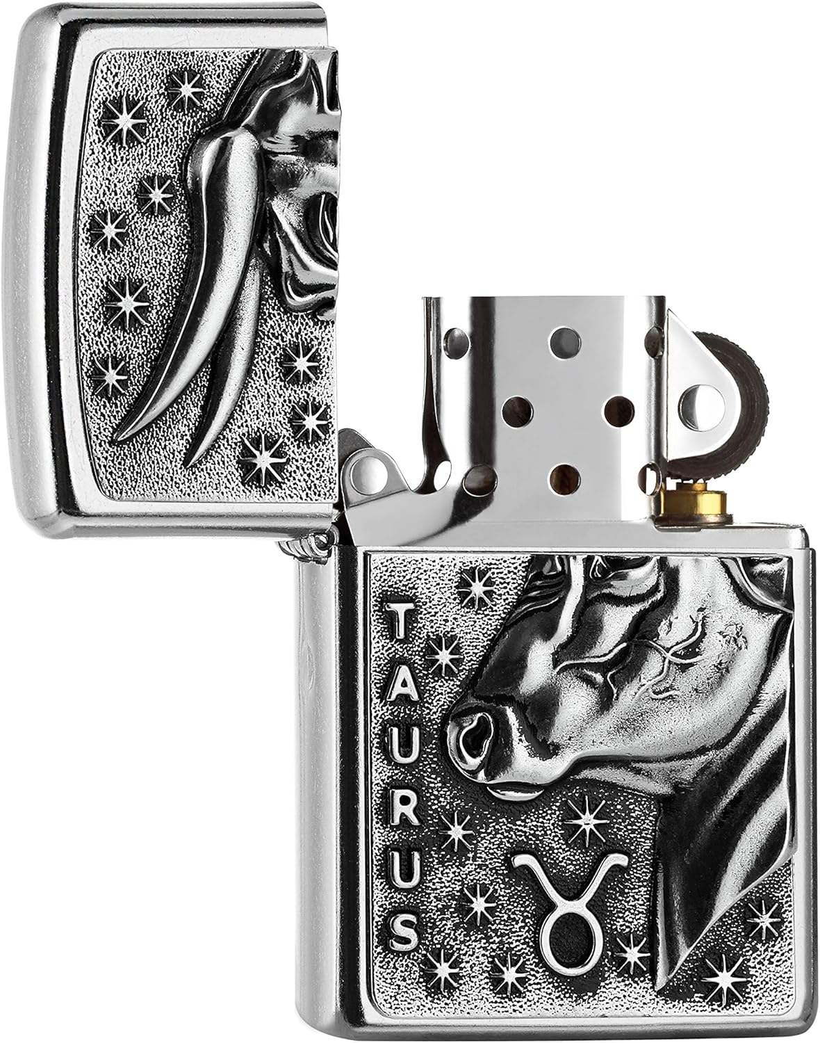Zippo Lighter, Brass, Design, 5,83,81,2