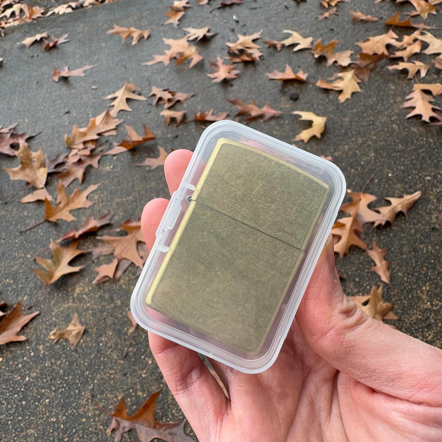 9 Pack Clear Plastic Storage Box for Zippo Lighter - Compact,Dustproof Case- Multi-Purpose Organizer for Lighter Dispaly Case Handmade Accessories,Scews,Pills,Jewelry - Travel-Friendly Mini Container